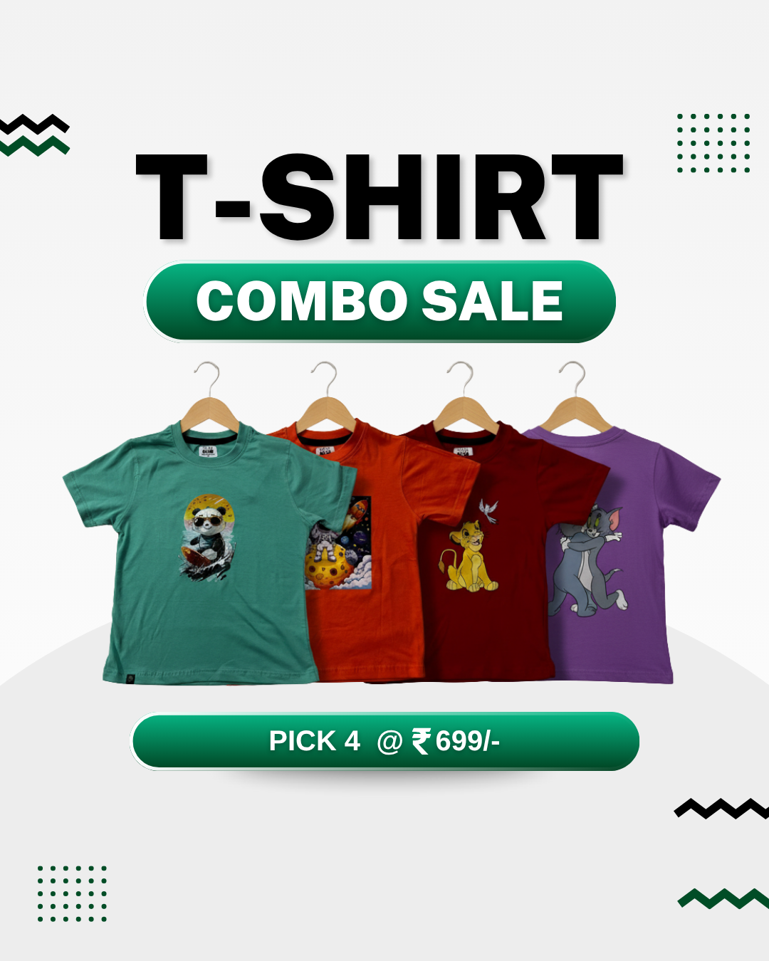 Pick 4 T-Shirt Combo