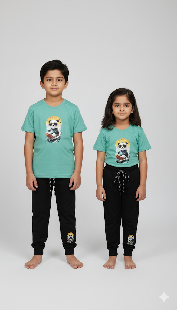 Panda T-shirt and Jogger Set